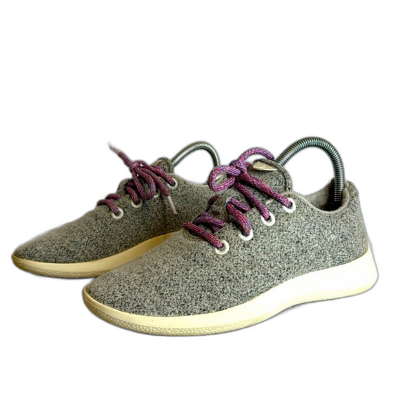 Allbirds ladies grey wool runners shoes size 8 comfort walking running - Picture 1 of 10
